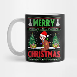 Funny Red Panda Animal Lover Xmas Lighting Red Panda Christmas Mug